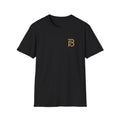 Broskiz Signature B Left Chest Gold Tee - Black Toronto Streetwear