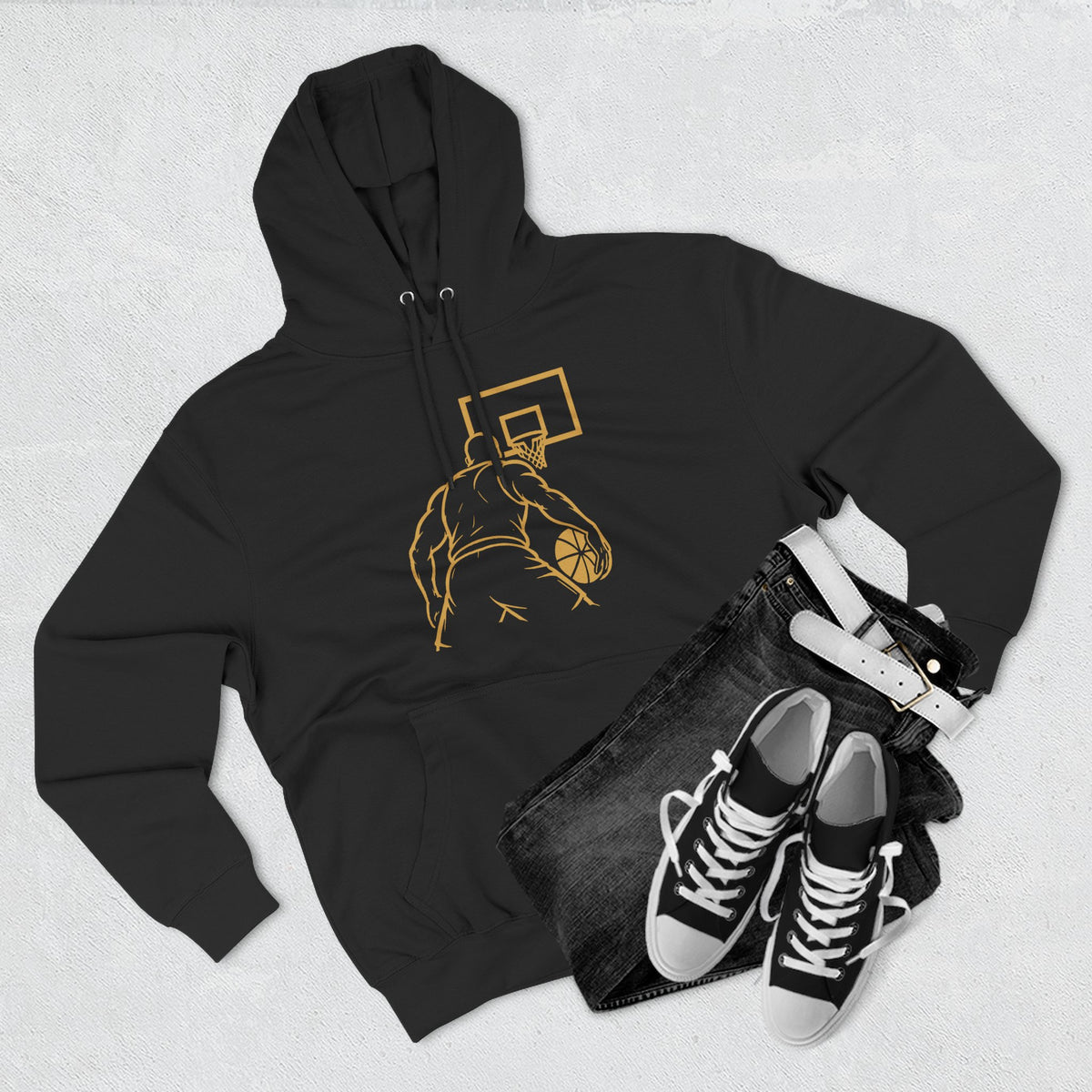 Broskiz Post Up Hoodie - Black Fleece Pullover Toronto Streetwear