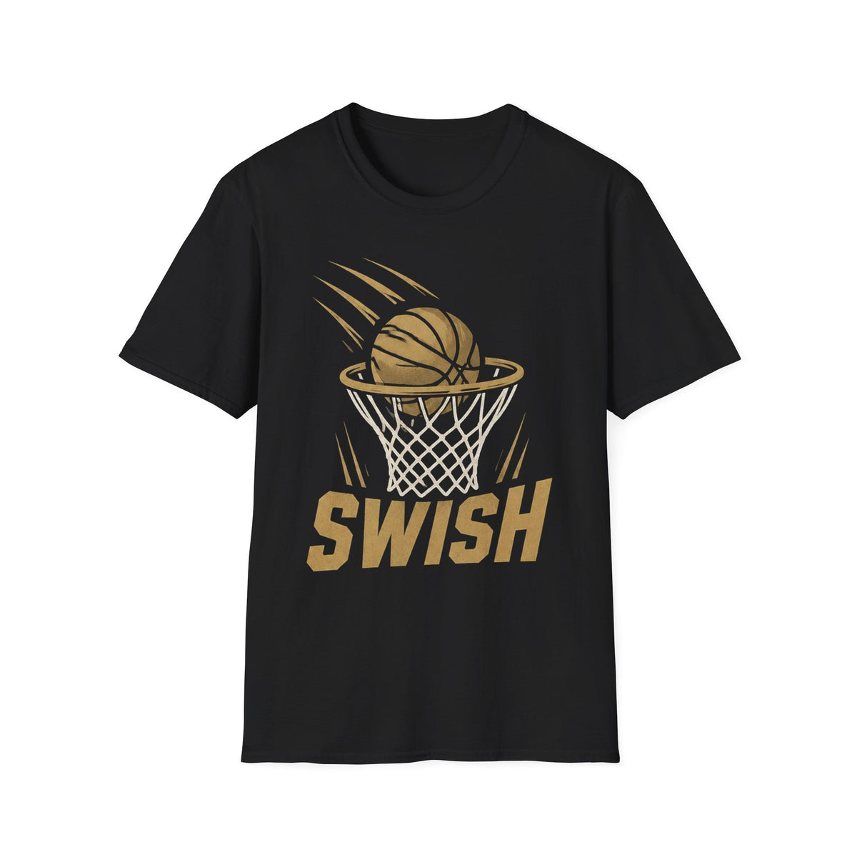 Broskiz Swish Basketball Tee - Black Toronto Streetwear