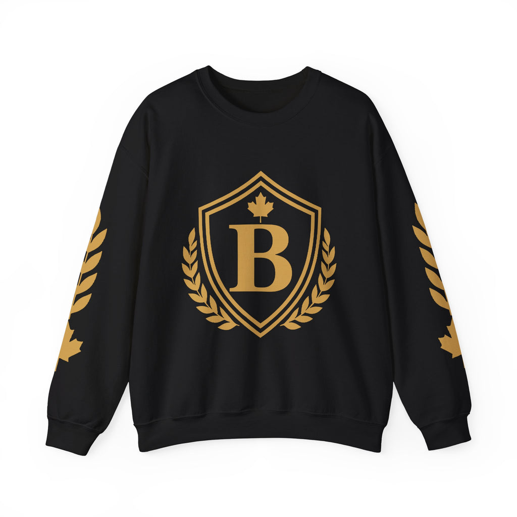 Broskiz B Badge Crewneck - Black Sweatshirt Toronto Streetwear