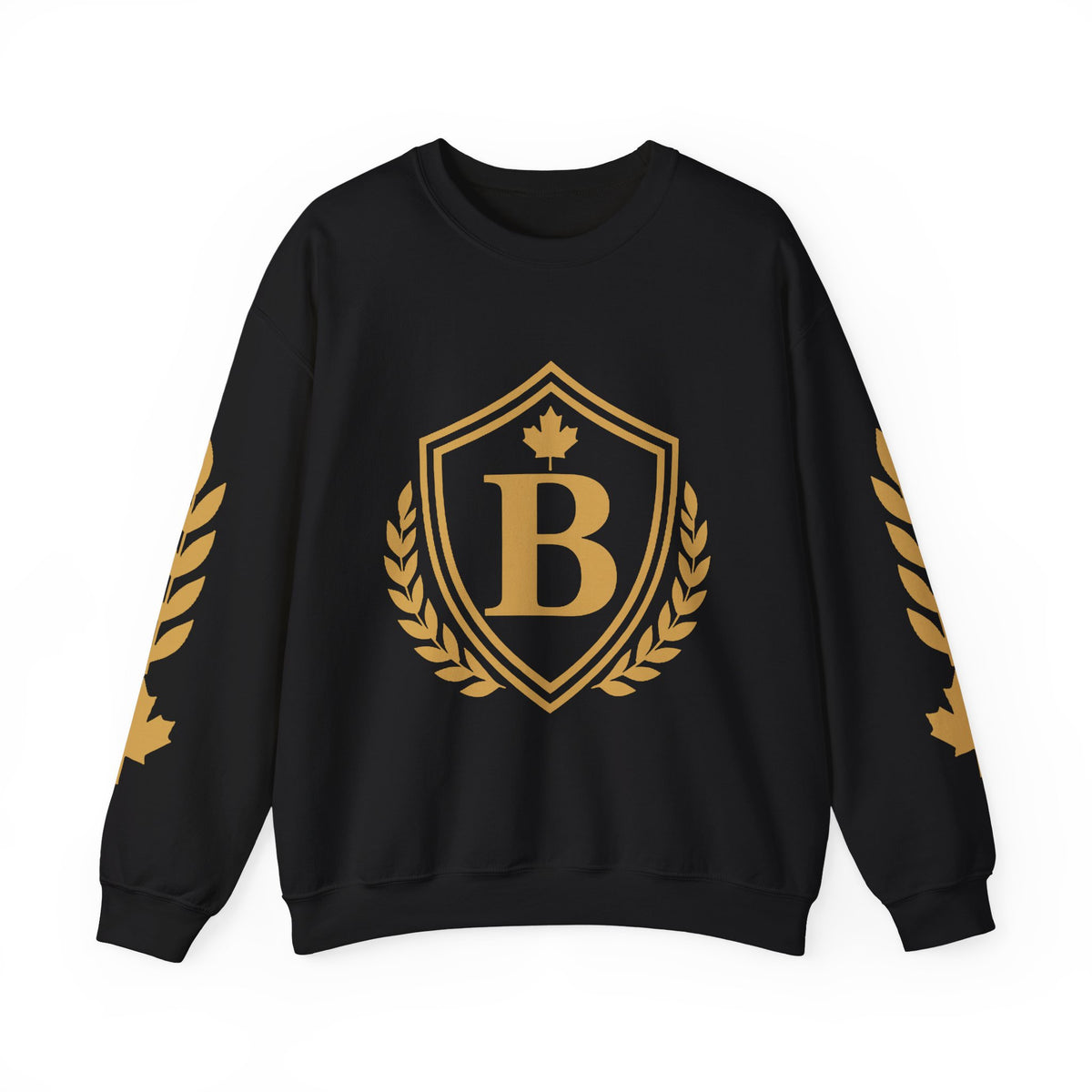 Broskiz B Badge Crewneck - Black Sweatshirt Toronto Streetwear