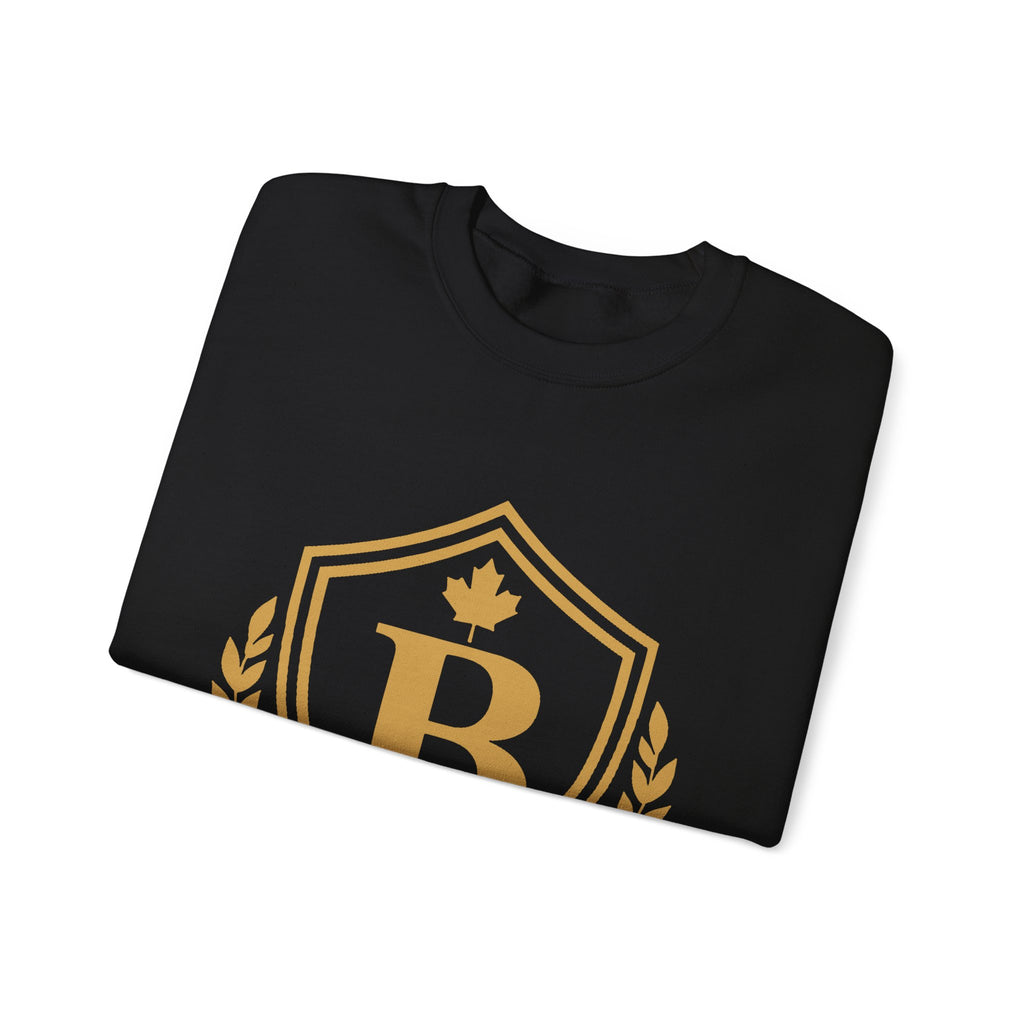 Broskiz B Badge Crewneck - Black Sweatshirt Toronto Streetwear