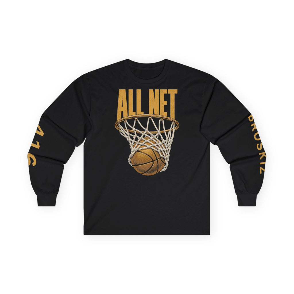 Broskiz All Net Long Sleeve Tee - Black Toronto Streetwear