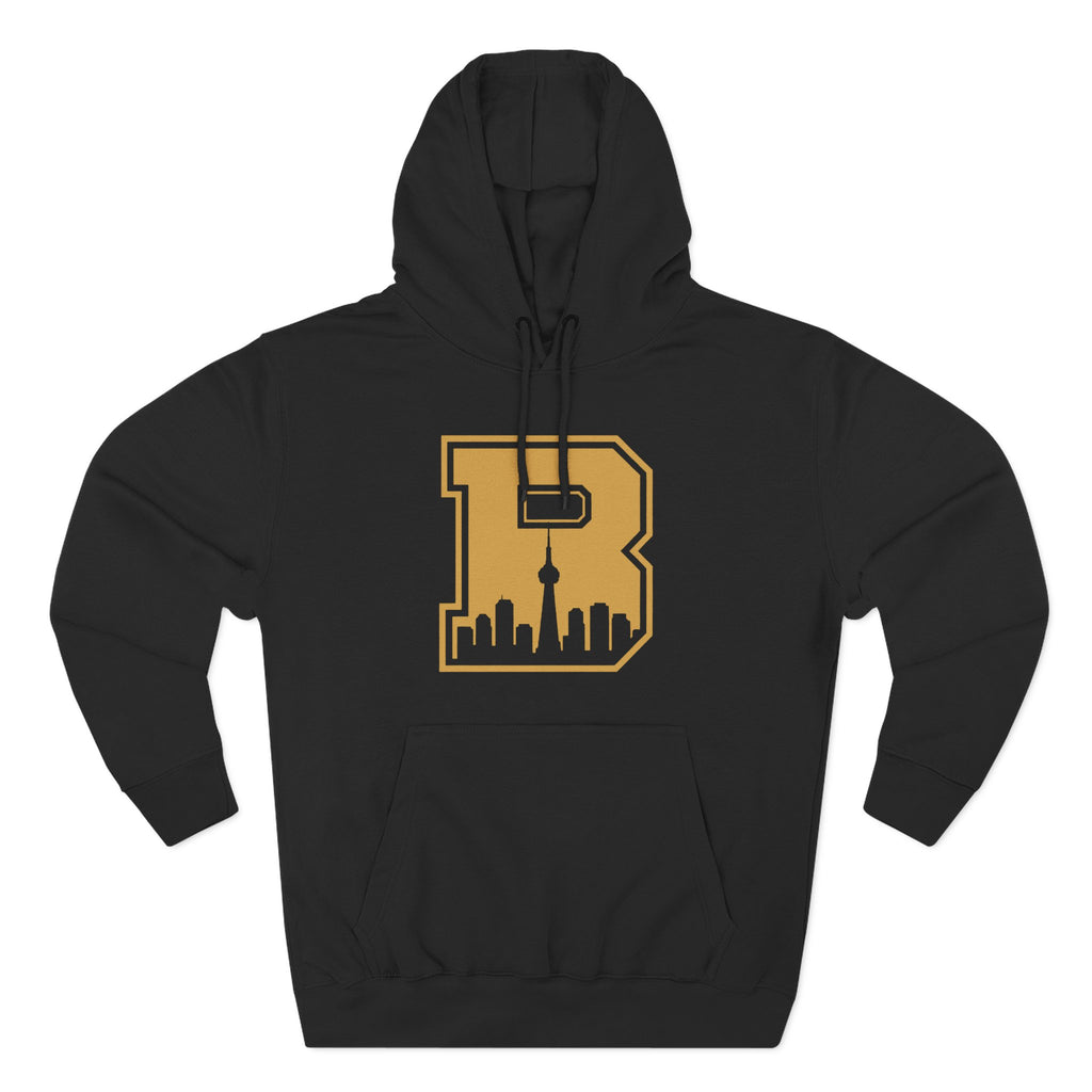 Broskiz B Block Hoodie - Black Fleece Pullover Toronto Streetwear