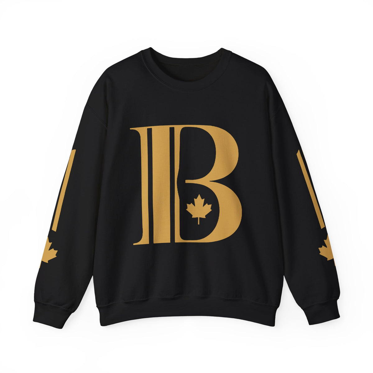 Broskiz B Gold Standard Crewneck - Black Sweatshirt Toronto Streetwear