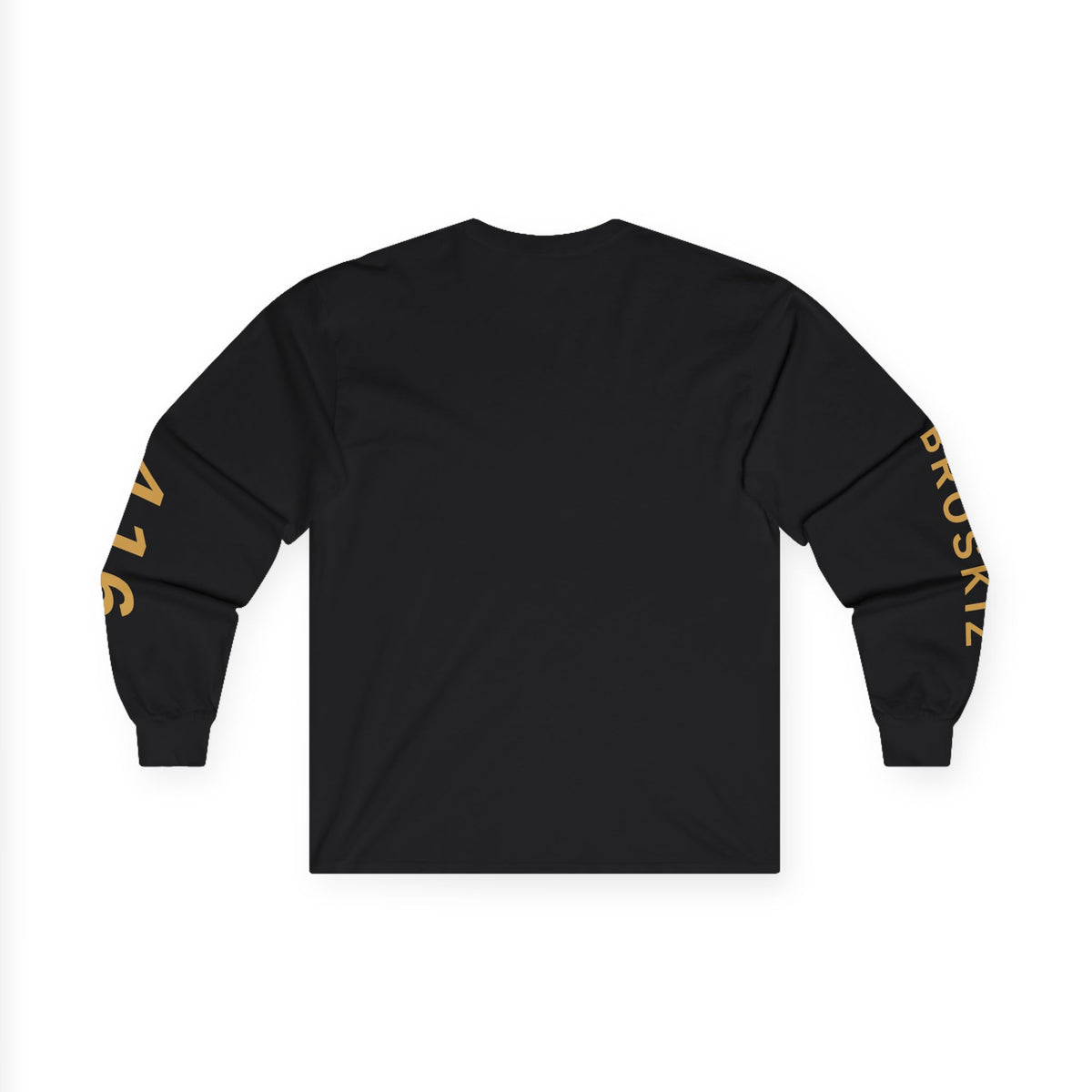 Broskiz Signature B Shield Crest Long Sleeve Tee - Black Toronto Streetwear
