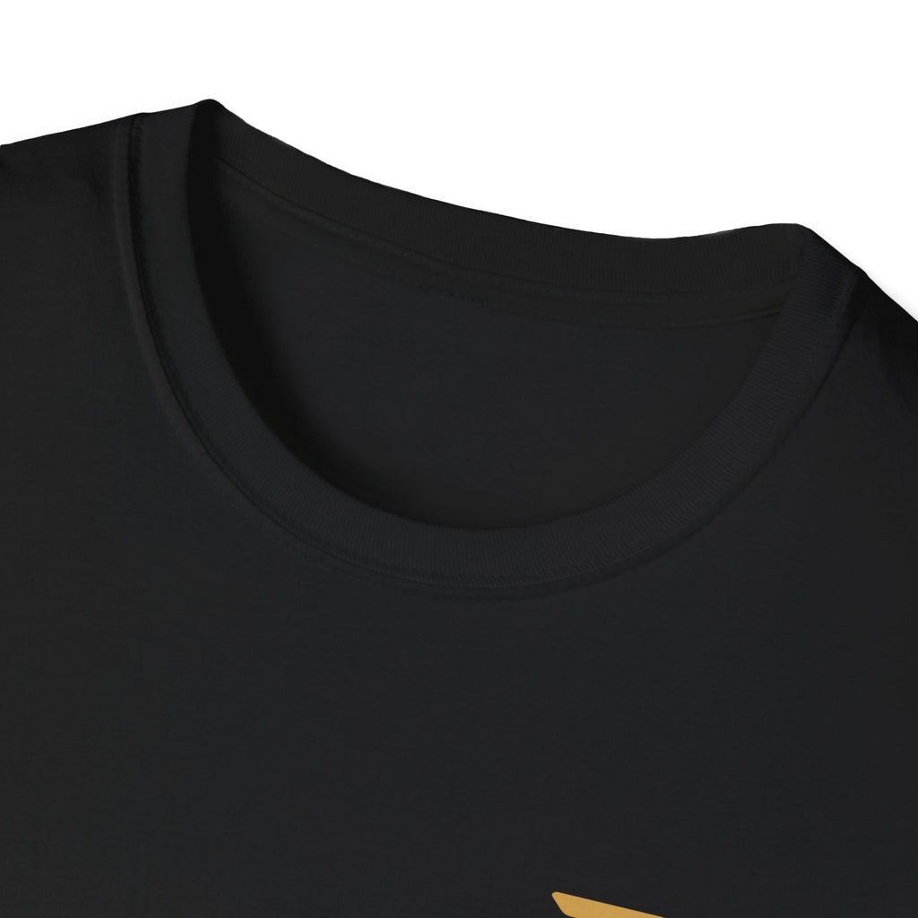 Broskiz Signature B Left Chest Gold Tee - Black Toronto Streetwear