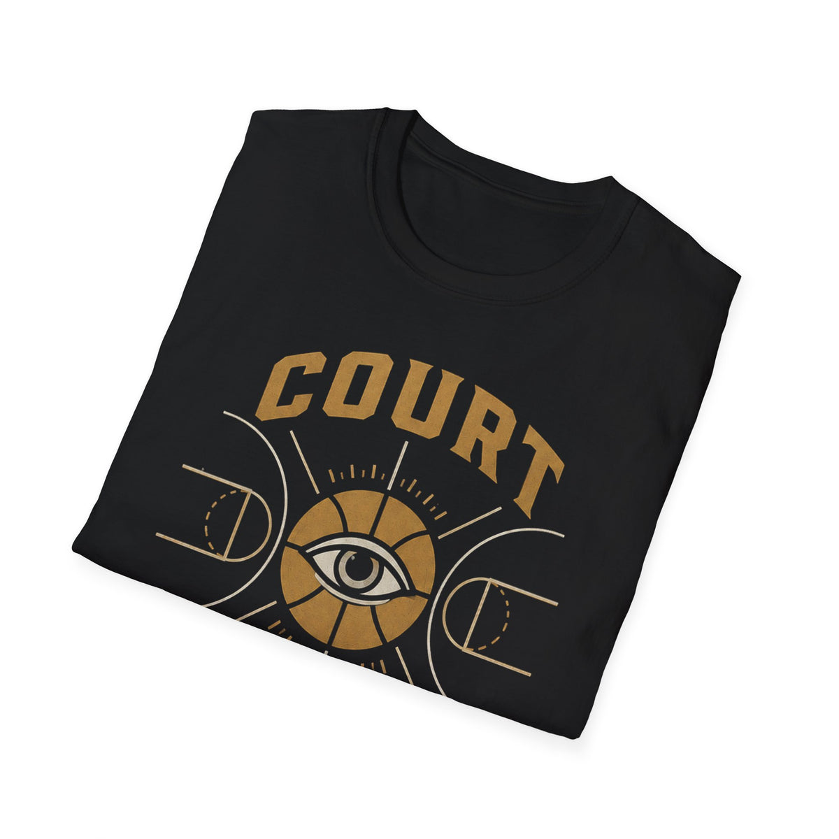 Broskiz Court Vision Basketball Tee - Black Toronto Streetwear