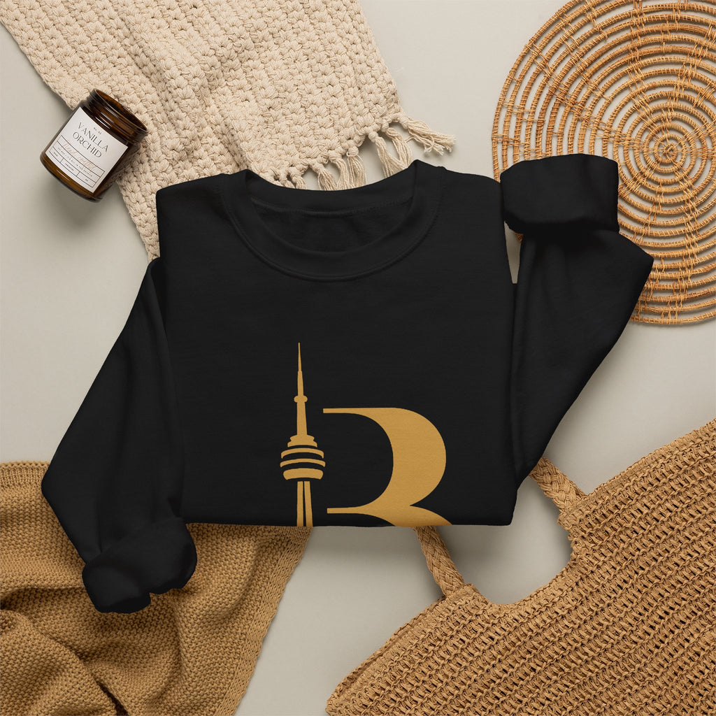Broskiz B Skyline Crewneck - Black Sweatshirt Toronto Streetwear