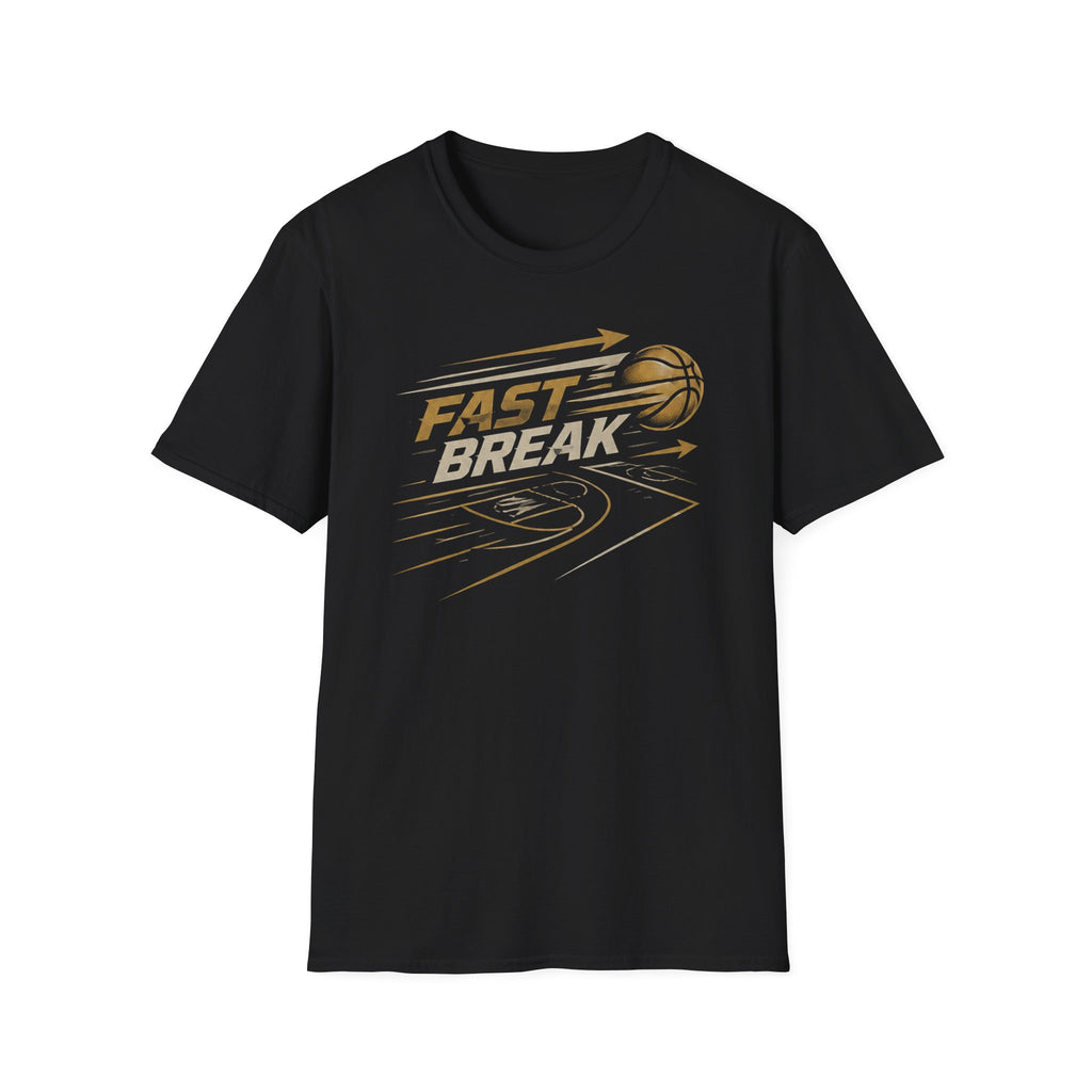 Broskiz Fast Break Basketball Tee - Black Toronto Streetwear