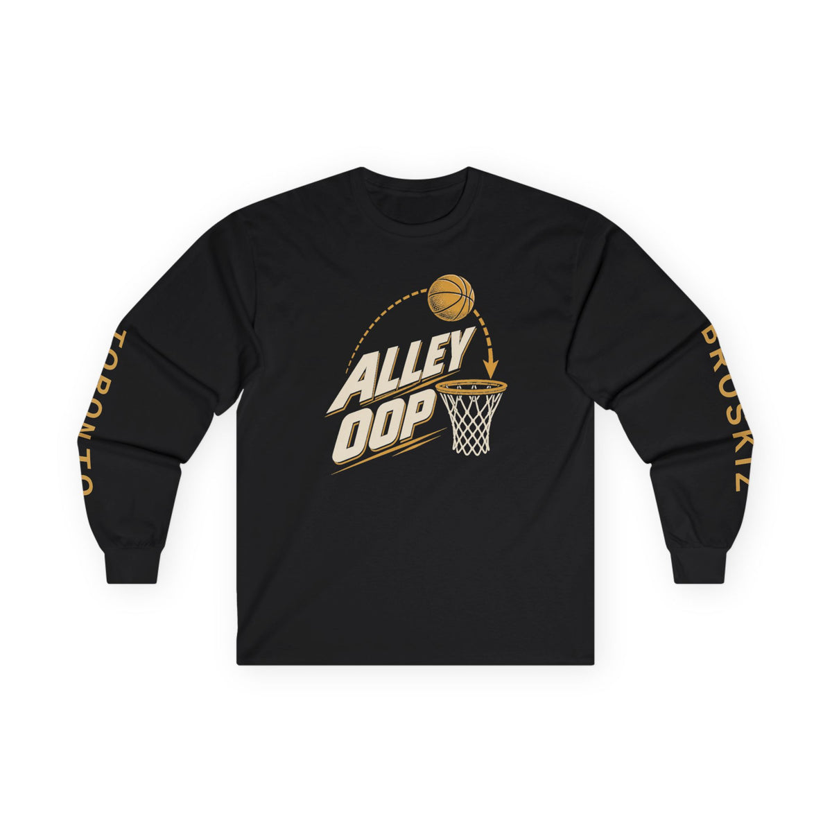 Broskiz Alley Oop Long Sleeve Tee - Black Toronto Streetwear