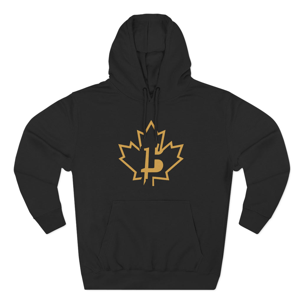 Broskiz B Leaf Hoodie - Black Fleece Pullover Toronto Streetwear