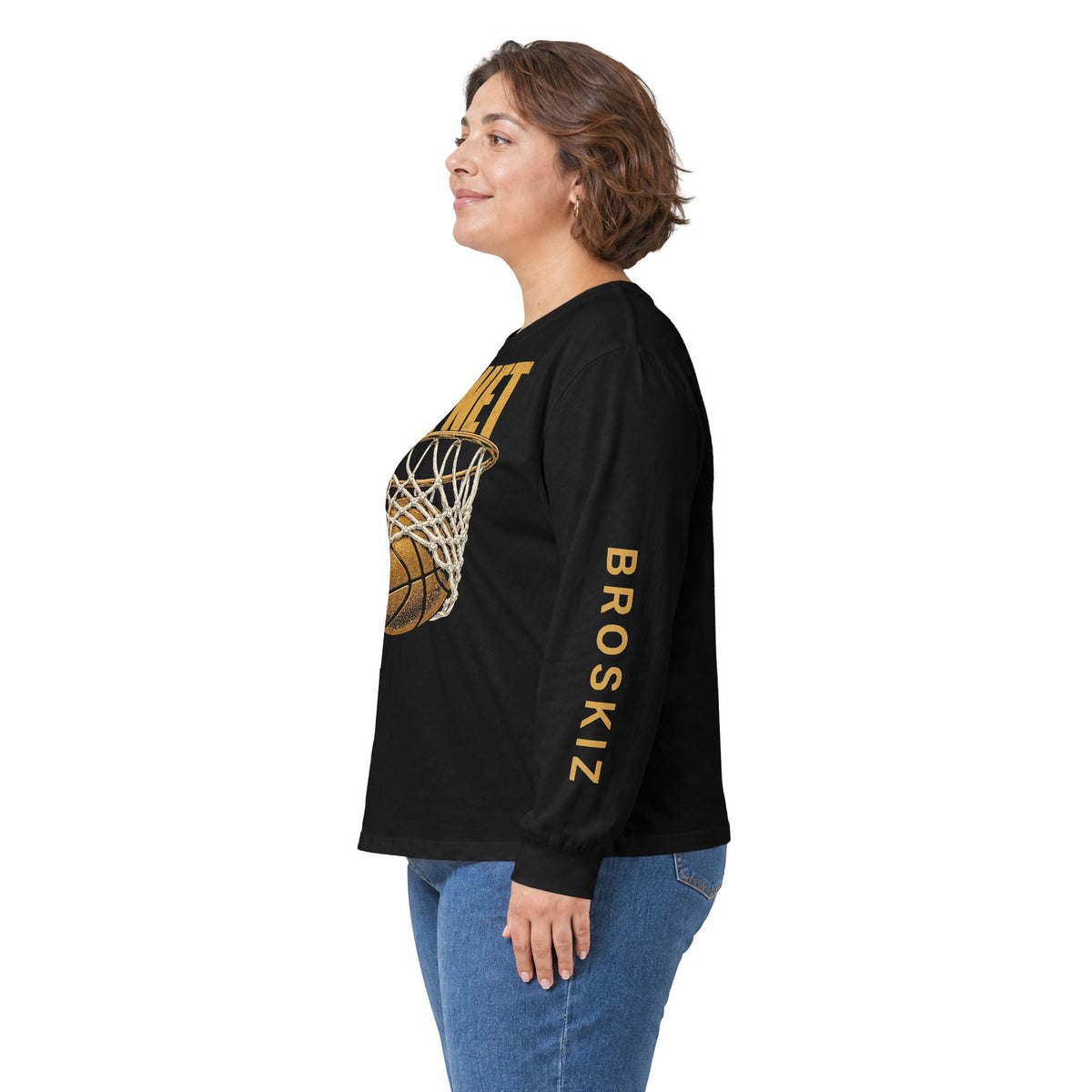 Broskiz All Net Long Sleeve Tee - Black Toronto Streetwear