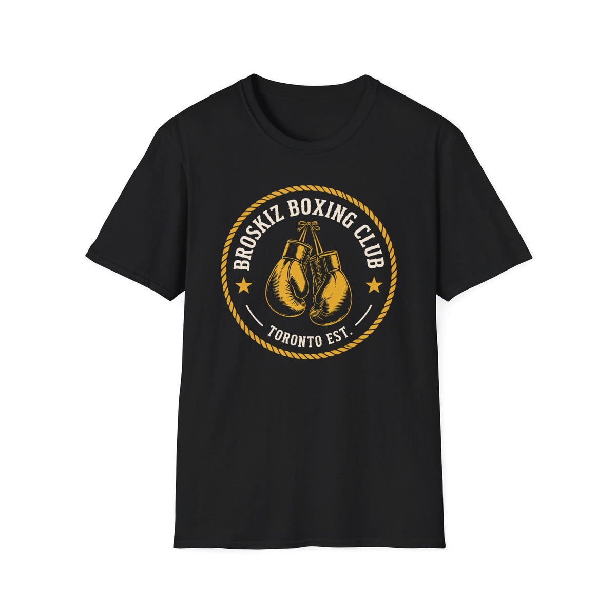 Broskiz Boxing Club Toronto Est. Tee - Black Streetwear