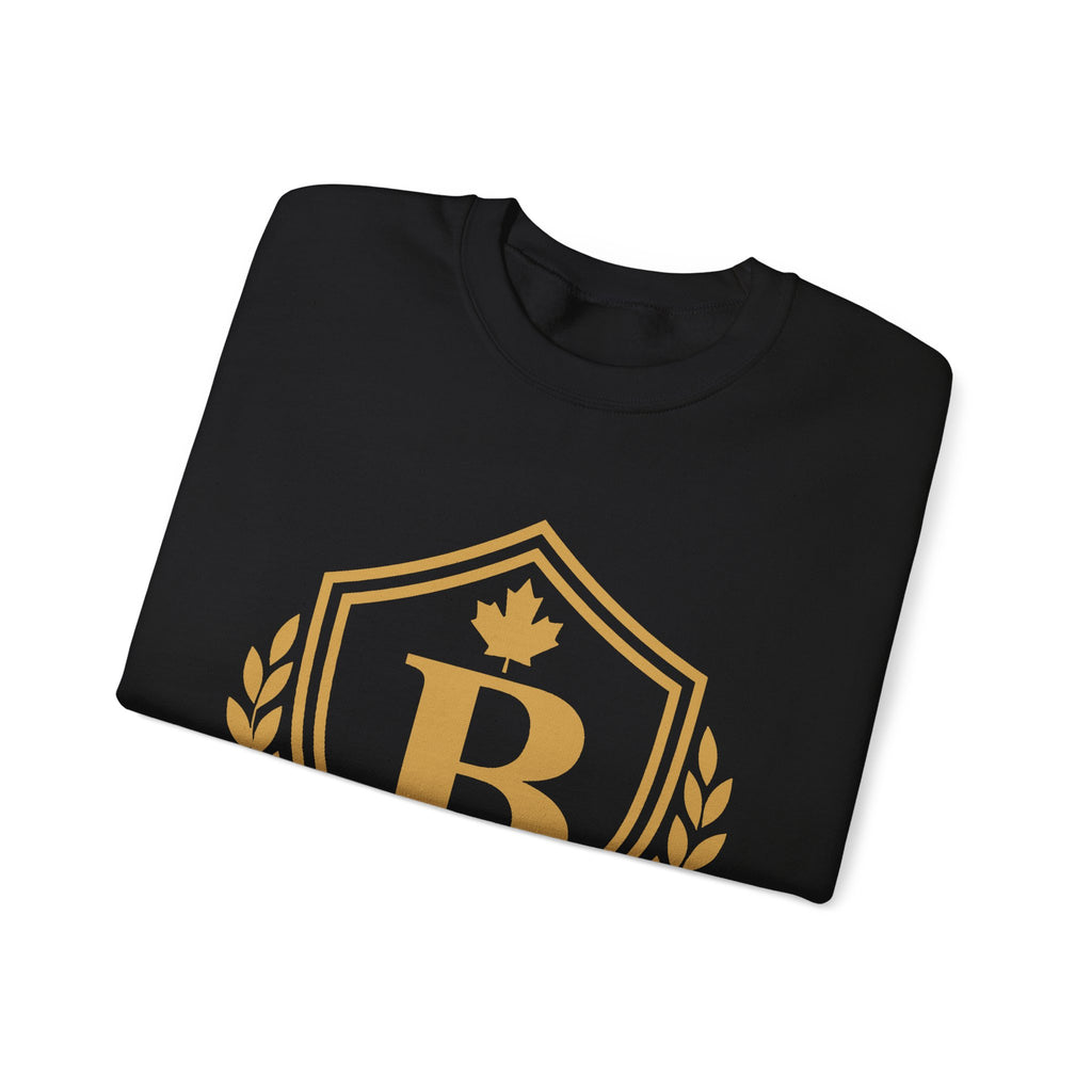 Broskiz B Crest Crewneck - Black Sweatshirt Toronto Streetwear