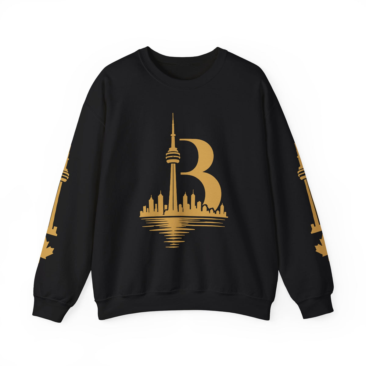 Broskiz B Toronto Crewneck - Black Sweatshirt Toronto Streetwear