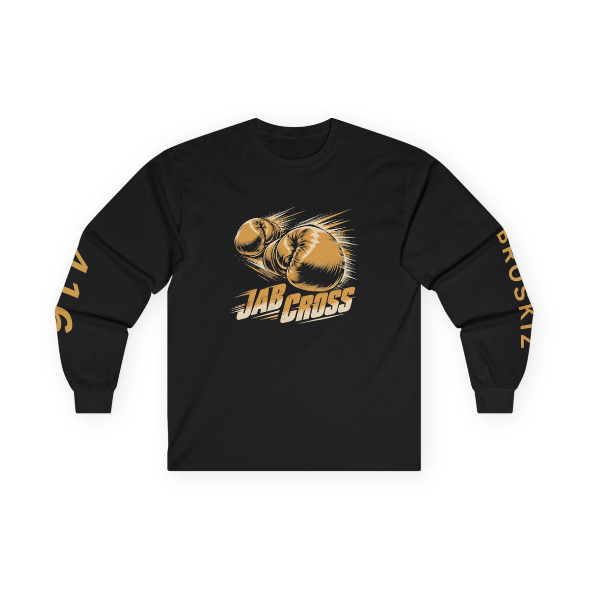 Broskiz Jab Cross Long Sleeve Tee - Black Toronto Streetwear
