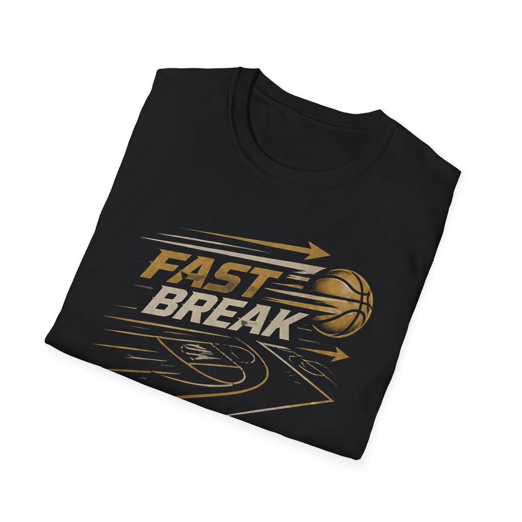Broskiz Fast Break Basketball Tee - Black Toronto Streetwear