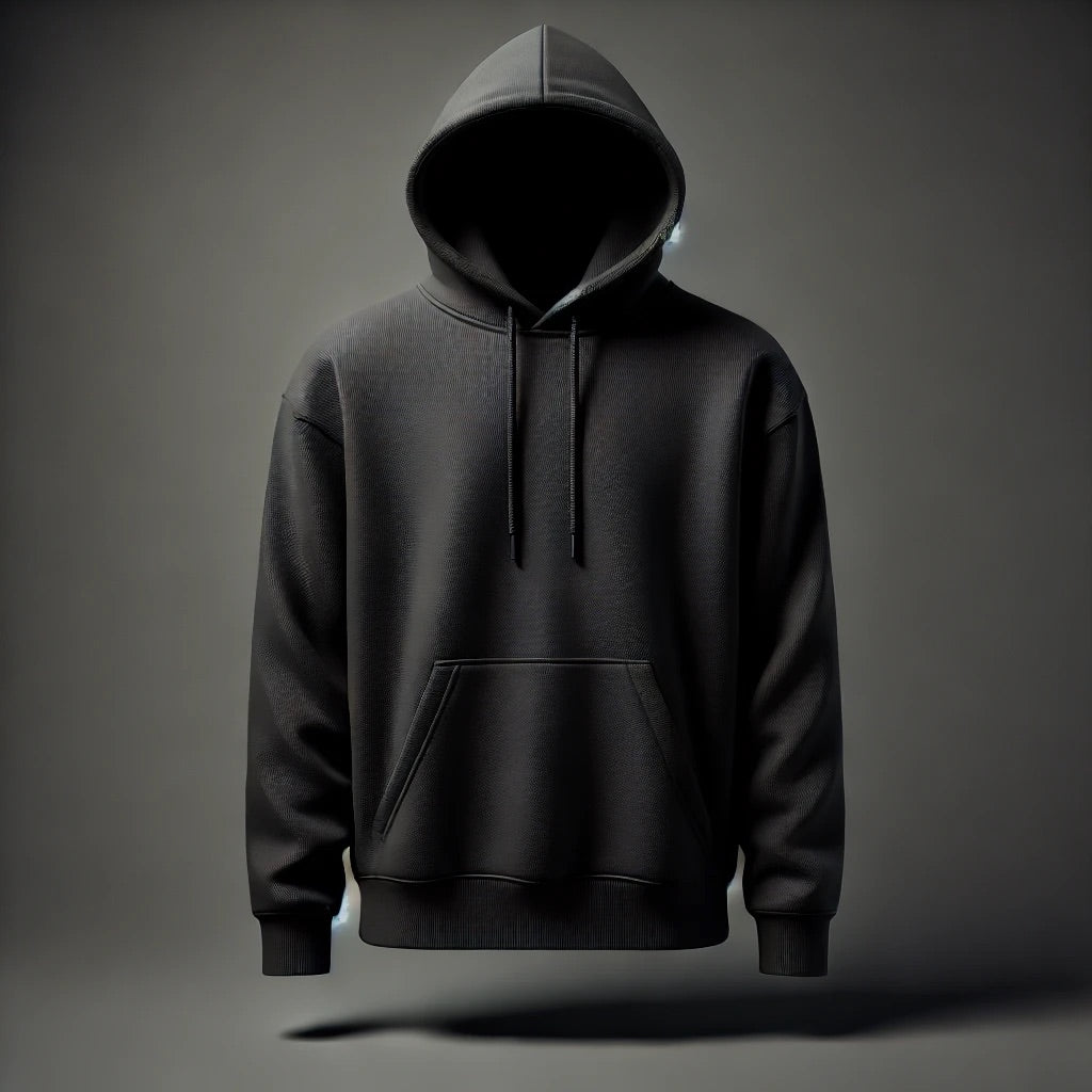 Classic Black Blank Hoodie