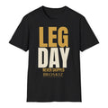 Leg Day Tee - Black flat mockup