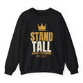 Stand Tall Crewneck - Black flat mockup