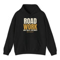 Road Work Hoodie - Black flat mockup