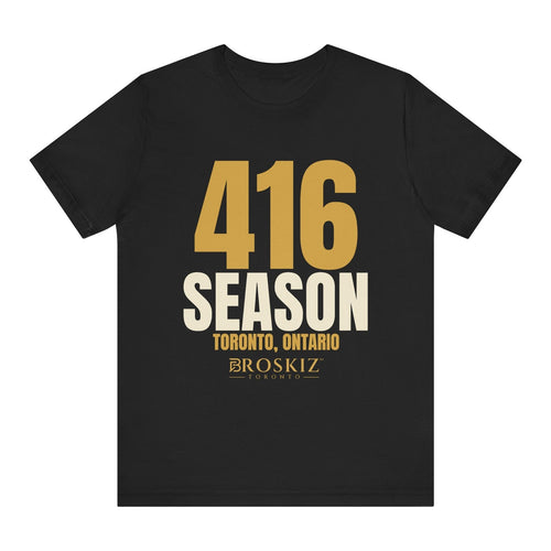 416 Season Tee - Black flat mockup