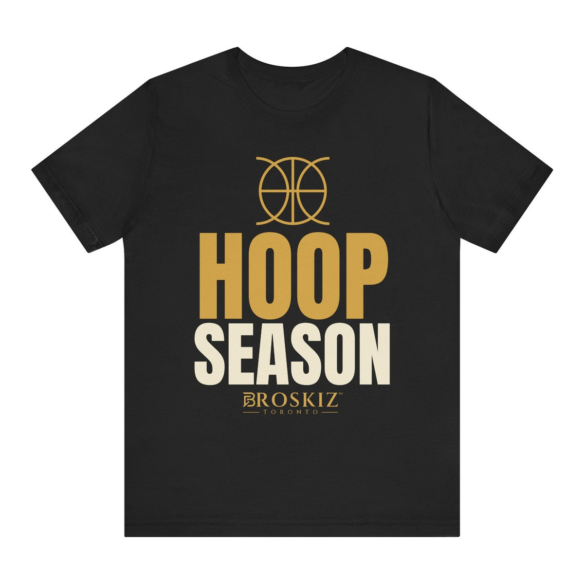 Hoop Season Tee - Black flat mockup