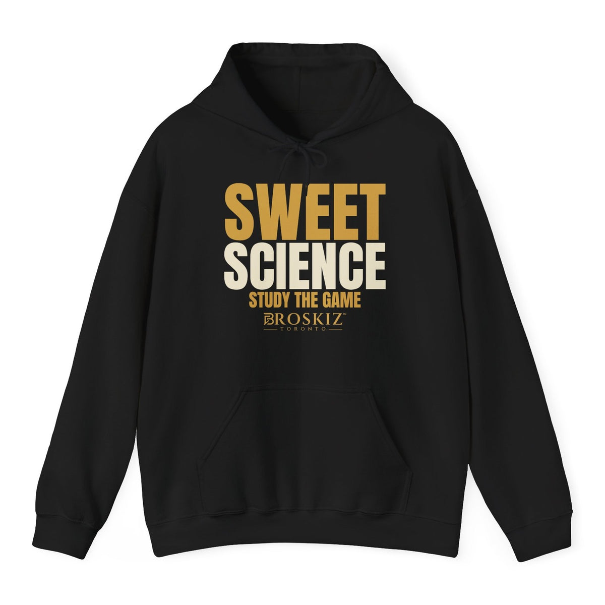 Sweet Science Hoodie - Black flat mockup