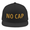 No Cap Snapback - Black mockup