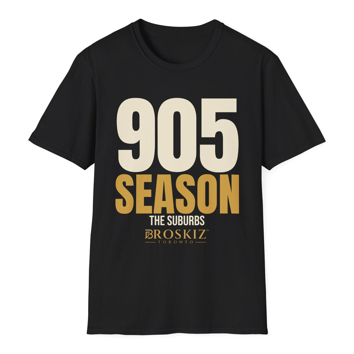 905 Season Tee - Black flat mockup