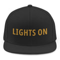 Lights On Snapback - Black mockup