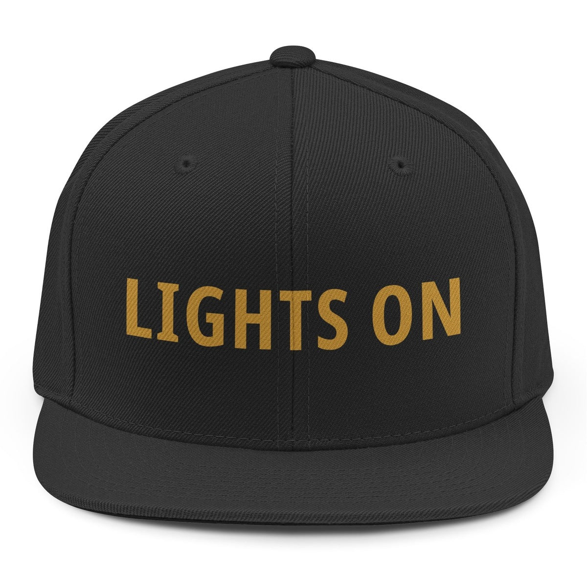 Lights On Snapback - Black mockup