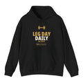 Leg Day Daily Hoodie - Black