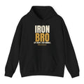 Iron Bro Hoodie - Black flat mockup