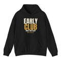 Early Club Hoodie - Black flat mockup