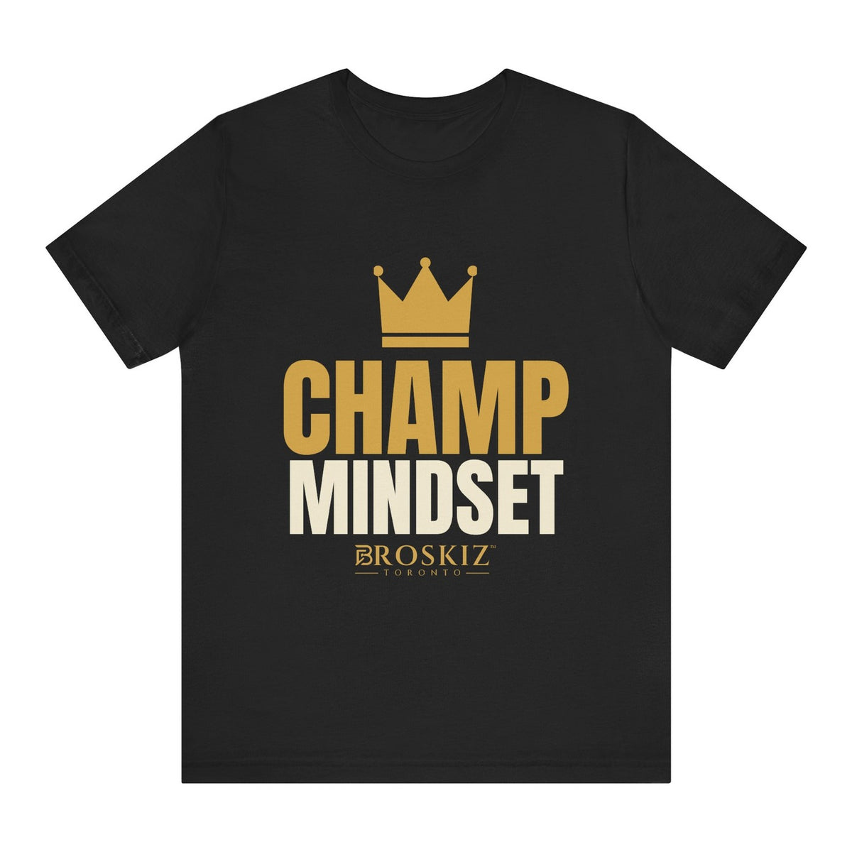 Champ Mindset Tee - Black flat mockup
