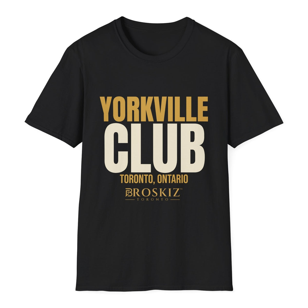 Yorkville Tee - Black flat mockup