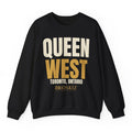 Queen West Crewneck - Black flat mockup