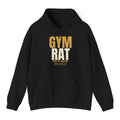Gym Rat Hoodie - Black flat mockup