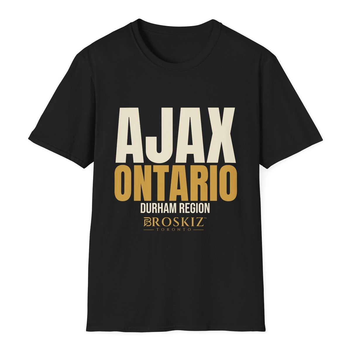 Ajax Ontario Tee - Black flat mockup