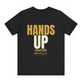 Hands Up Tee - Black flat mockup