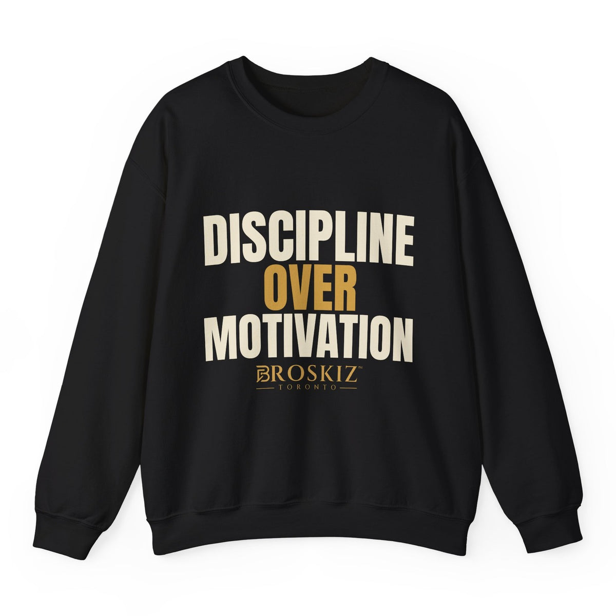 Discipline Crewneck - Black flat mockup
