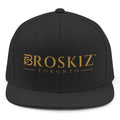 Broskiz Toronto Wordmark Snapback - Black mockup