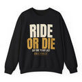 Ride Or Die Crewneck - Black flat mockup