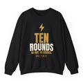 Ten Rounds Crewneck - Black flat mockup