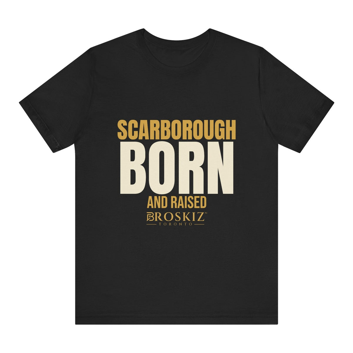 Scarborough Tee - Black flat mockup
