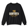 The Danforth Crewneck - Black flat mockup