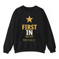 First In Crewneck - Black
