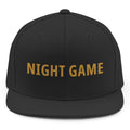 Night Game Snapback - Black mockup